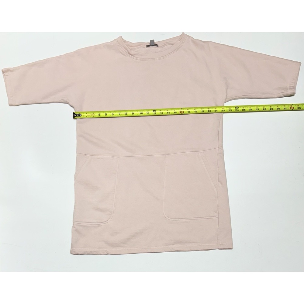 COS Pink Gray Sweater Dress Women's Small Front Pockets